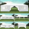 thumbnail image 5 of Lowestbest 10' x 30' Tent for Party, Outdoor Wedding Canopy Event Gazebo with 8 Sidewalls, 5 of 10