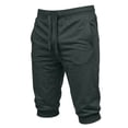 thumbnail image 5 of CQONEPT Mens Sweatpants with Pockets Summer Capris Joggers Loose Fit Athletic Running Trousers with Pockets Dark Gray M, 5 of 6