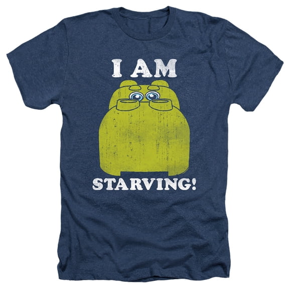 Hungry Hungry Hippos Im Starving Adult Heather T-Shirt Navy