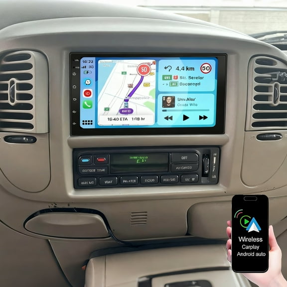 Eforcase Car Radio for Ford Expedition 1998-2002, 7 Inch Android 15 Car Stereo Support Wireless Carplay Android Auto/Bluetooth/GPS/WiFi/FM Radio/SWC with HD Backup Camera