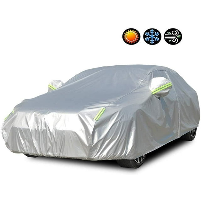 Car Cover Compatible with Fiat 500 Special Full Exterior Cover Breathable in/Outdoor Waterproof/Windproof/Dustproof/Scratch Resistant Thick Car Cloth for All Weather