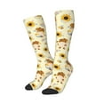 thumbnail image 2 of Balery Watercolor Bee Honey Honeycomb Bee Fun Novelty Socks Men'S Women'S Crew Socks Funny Crazy Novelty Socks Quirky And Cool Socks, 2 of 9