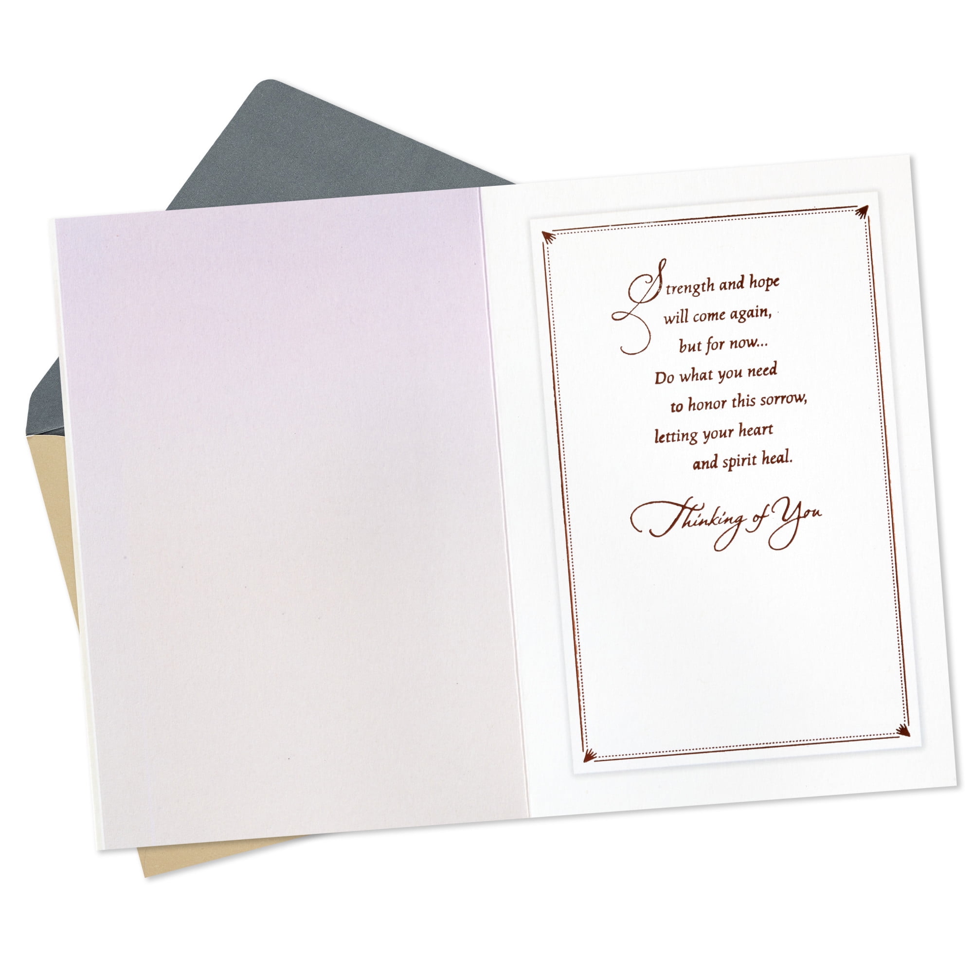 Hallmark Sympathy Card (Be Gentle With Yourself)