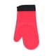 thumbnail image 1 of Manoplas de silicona para horno con guantes para hornear antiescaldaduras con aislamiento térmico de algodón para cocina casera, color rojo, 1 of 10