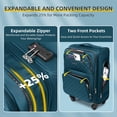 thumbnail image 4 of Juego de equipaje LARVENDER Softside Carry On de 3 piezas con cierre TSA, 4 of 7