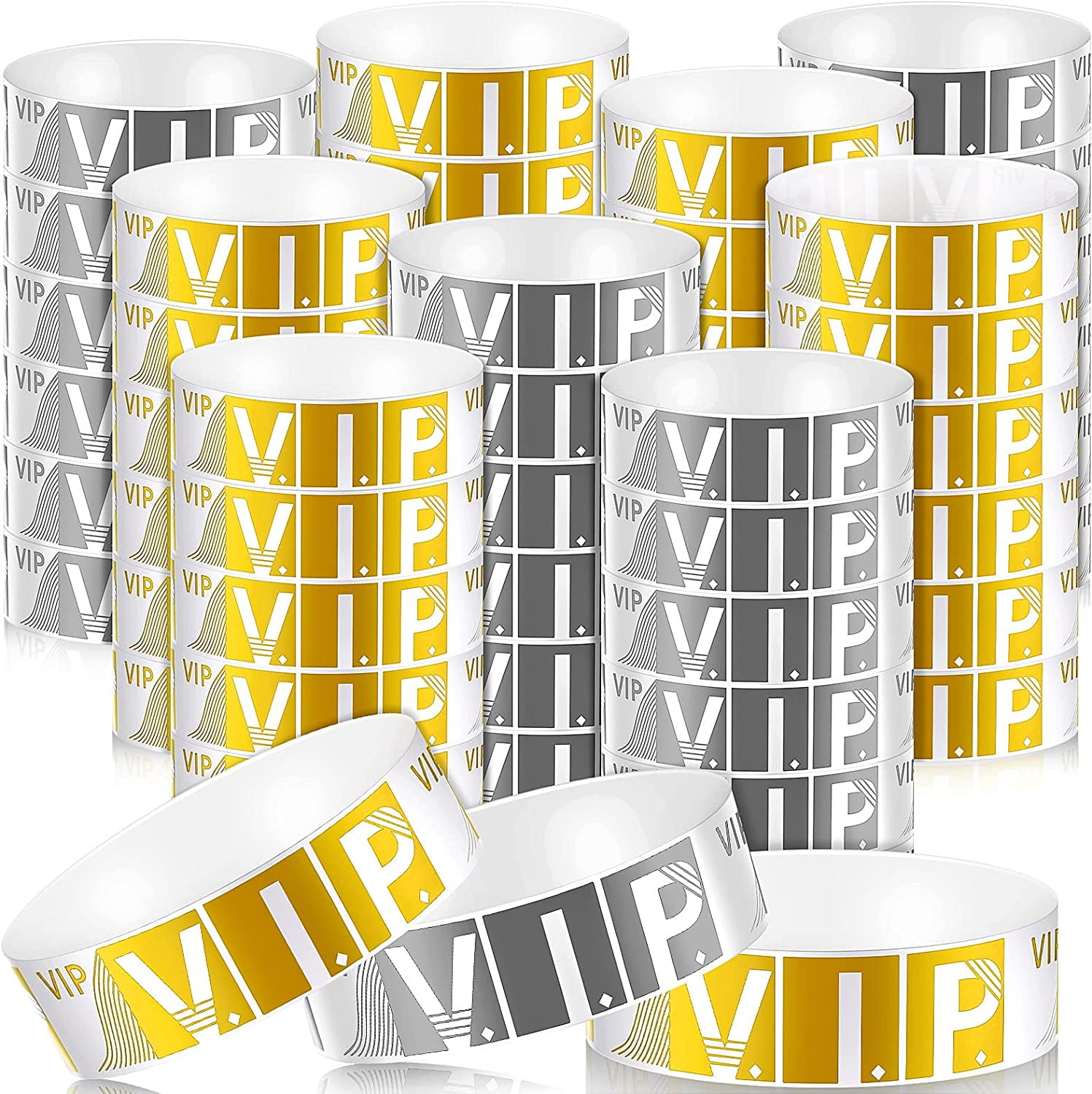 400 Pcs Vip Wristbands For Events Waterproof Party Armbands Gold And