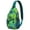 Blue-green-25, variant on Teen Sports Sling Bag Shoulder Backpack with Softball Print, Mesh Sides Perfect Gift for Boys, Young Players