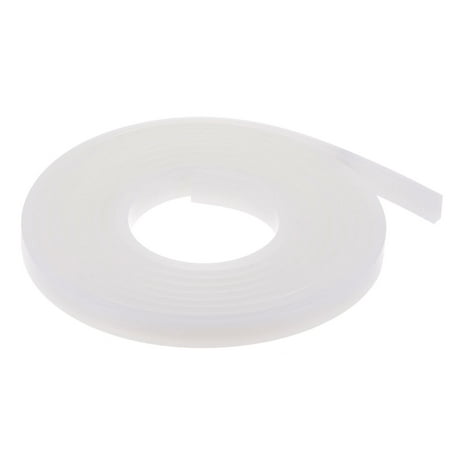 

Uxcell Flexible Solid Silicone Strip 0.35 x0.16 x6.56ft Rectangular No Adhesive Roll for Door White