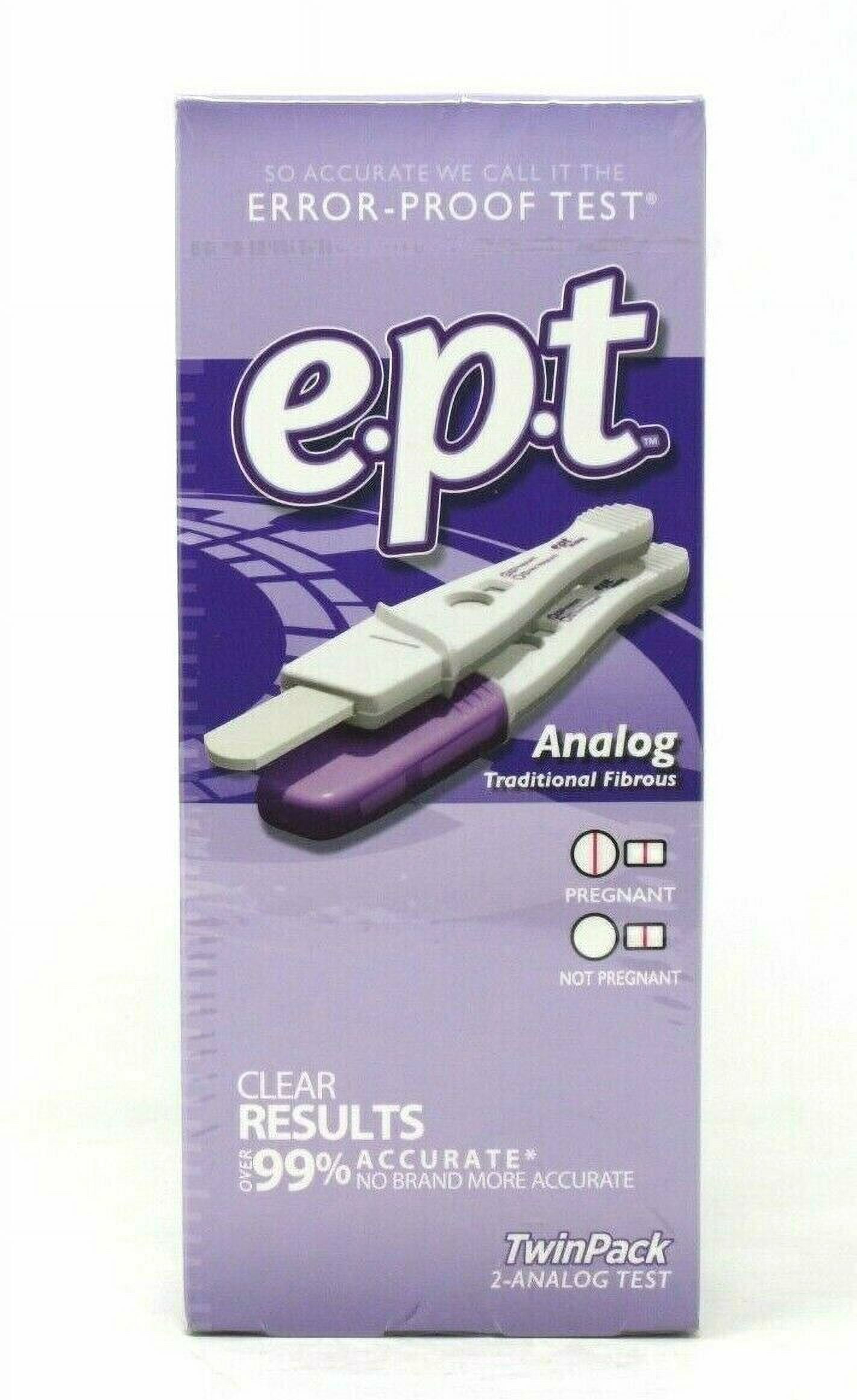 Ept Early Pregnancy Test Analog, Detect Easy & Accurate Result, 2Ct, 6-Pack