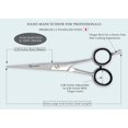 thumbnail image 5 of (6 pack) Ruvanti Professional Hair Cutting Scissors - Barber Shears for Beauty Salon Haircut and Home Use - Sharp Durable Razor Edge - Comfortable Grip Handles with Case, 5 of 8