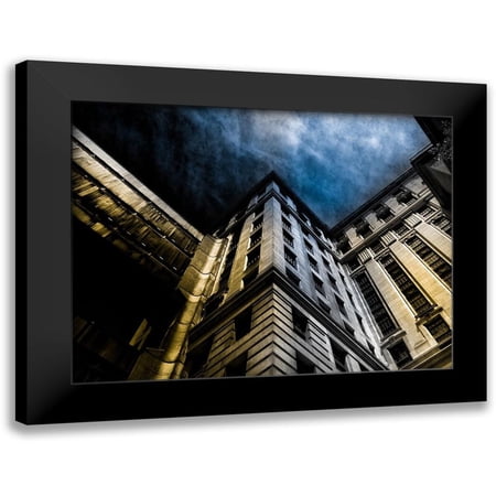 Carson, Brian 14x12 Black Modern Framed Museum Art Print Titled - University Avenue Toronto No 3302 Color