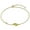 Yellow, variant on 925 Sterling Silver Bezel-Set CZ Flip-Flops Slippers Anklet Bracelet