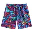 thumbnail image 1 of JTieacloth Boys Swim Trunks With Prints Beach Shorts For Kids Summer Pool Party,Sizes 4-5 Years, 1 of 4