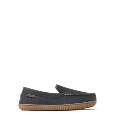 Dearfoams Cozy Comfort Men's Heringbone Moc Slippers