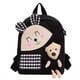 thumbnail image 3 of 1pc Children's Cartoon Rabbit Plaid Backpack With Plush Teddy Bear, Sweet Cute Lightweight Backpack Casual Travel Backpack Kindergarten Kids School Bag, 3 of 4
