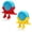 Yellow+red, variant on 2 Pack Funny Figure Sponge Holder, Open Drain Design Kitchen Sink Sponge Caddy, Countertop & Rim Hanging Dish Scrub Storage Organizer