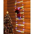 thumbnail image 1 of Escalera decorativa LED Toodour con luz navideña con Papá Noel de 2.5 pies, 1 of 7