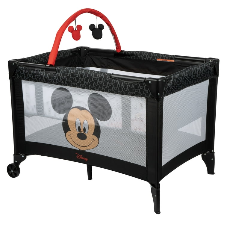 Disney Baby 3D Ultra Playpen, Playard Bed with Bassinet and Toy