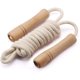 thumbnail image 1 of Cuerda de saltar para niños - Mango de madera - Cuerda de saltar ajustable trenzada de algodón para fitness, 1 of 6