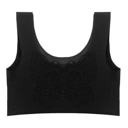 

Actoyo Women s Invisibles Comfort Large Size Sports Sleep Underwear Seamless Lightly Lined Hollow Back Bra M-7XL