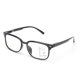 thumbnail image 4 of Gafas de lectura anti-rayos azules Gafas de lectura unisex con montura grande vintage Gafas con lentes transparentes+150 Negro, 4 of 8