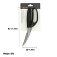 thumbnail image 2 of Home Basics Poultry Shears with Non-Slip TRP Coated Handles, Black, 2 of 3
