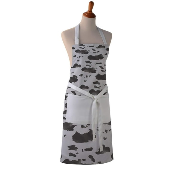 Cotton Apron - Cow Print - Kitchen BBQ Restaurant Cooking Painters Artists - Full Apron or Waist Apron