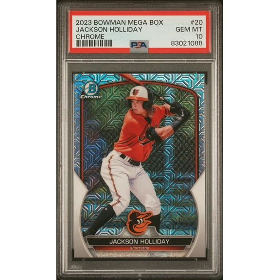 Jackson Holliday Orioles 2023 Bowman Chrome Mega Box Card #20 PSA 10 Gem Mint