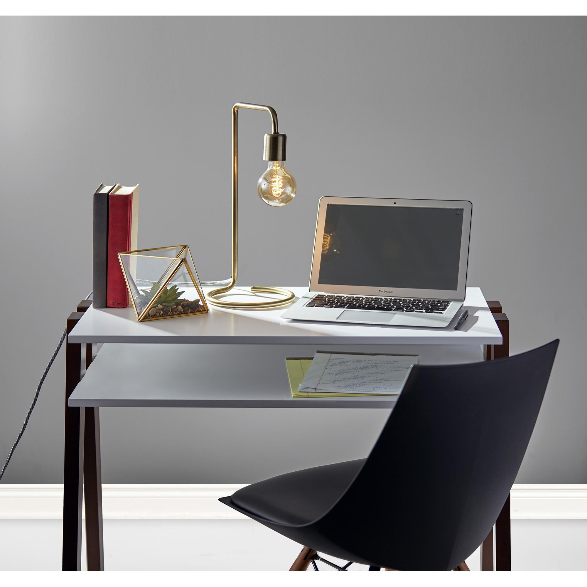 Adesso Morgan Desk Lamp, Antique Brass,
