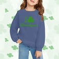 thumbnail image 3 of Mercatoo Girl Boy St 𝐏atricks Day Shirt Kids Sweatshirts Shamroc𝐤 Long Sleeve Pullover Saint Outfit Youth Funny Junior Hoodie, 3 of 6