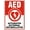 Warning Sign 5, variant on AED Inside Vintage Metal Decor Sign - 8"x12" Warning Sign, Home Farm Bar Coffee Shop Club Wall Decoration