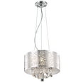 thumbnail image 2 of Elegant Furniture Prism 3 light Chrome Pendant Clear Royal Cut Crystal, 2 of 2