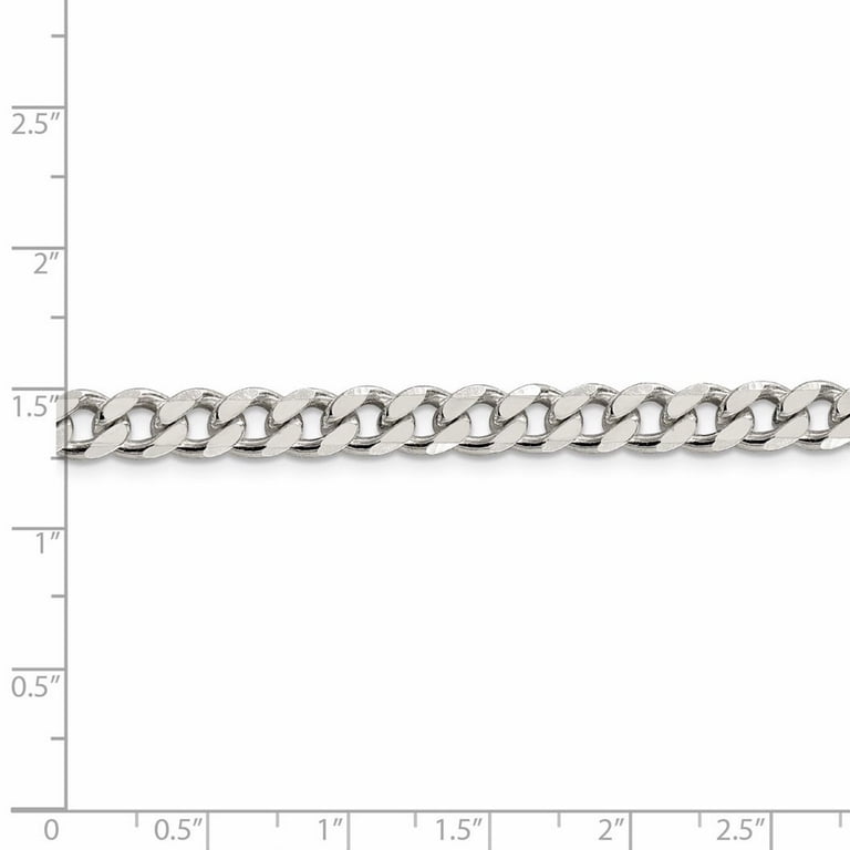 Sterling Silver 925 Curb Link Anklet - 10 Inch Length, 7g, Italian Made, Old English Jewellers 6 thumbnail image