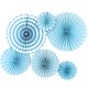 thumbnail image 1 of Ventiladores de papel Azul 6pcs Decoraciones de abanico de papel colgantes redondas para bodas Fiesta de cumpleaños Suministros para fiestas iShyan 659676562178, 1 of 1
