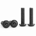 thumbnail image 4 of Black Oxide Alloy Steel Button Head Screws, M5 x 16mm, Metric Hex Drive, Fully Threaded, 100-Pack, 4 of 5