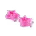 thumbnail image 2 of Acrylic Beads Bead in Bead Star Hot Pink 22x23x6mm Hole: 2mm about 347pcs/500g, 2 of 3