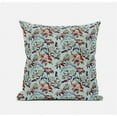 thumbnail image 5 of Roses Sprayed Stars Throw Fabric Pillow with Zip in Blue Pink Indigo 16x16, 5 of 6