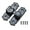 Black, variant on Multipurpose Sliding Swing Bolt Lock Compact Not Pry Security Latches Quick Fixing for door gate & Storage Cabinets