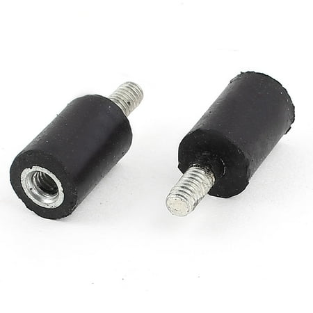 - Unique Bargains 2Pcs M4 End Rubber Vibration Mount Isolator Damper 10mm x 15mm