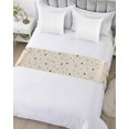 thumbnail image 5 of Xipuska Christmas Tree Bed Runners for Twin Size Bed, Decorative Bed Throws for Foot of Bed, Winter Snowflakes Xmas Pine Tree Beige Bed Runner Sofa Throw Bedding Scarf Protector Slipcover for Bedroom, 5 of 6