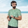 thumbnail image 4 of Wukai Tropical Pineapple Print Men's Short-Sleeved Mesh T-Shirt,Quick-Dry Short Sleeve Workout T-Shirt-X-Small, 4 of 8