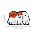 thumbnail image 3 of Irregular Ghost Bathroom Floor Mat, Absorbent Halloween Bath Rug, Non-slip Ghost Pattern Foot Pad, Soft Quick-drying Shower Mat, Festive Bathroom Decorative Floor Carpet (19.69*31.50in), 3 of 6