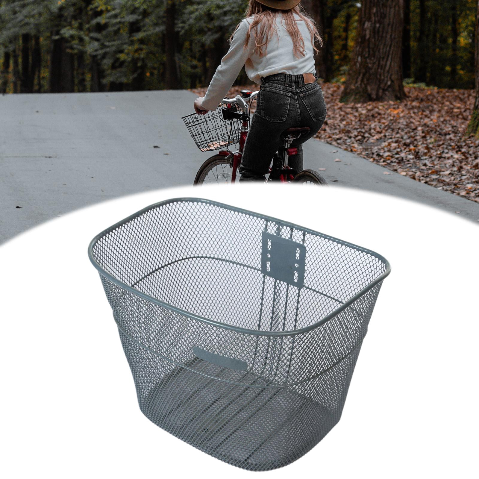 harayaa Bike Basket Basket Large Space Rustproof Bike Frame Basket Bike Front Basket for Gray