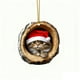 thumbnail image 2 of Animales Navideños Adornos Árbol Navidad Impresión Acrílico Animales Bosque Decoraciones Navideñas, Ornaments de Animales para Árbol de Navidad, Forest Animals Print Acrylic Ornaments, Forest, 2 of 9