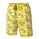 thumbnail image 4 of Balery Bananas On A Striped Traje de Baño Estilo Hawaiano para Hombre, Shorts de Secado Rápido con Bolsillos-Small, 4 of 6