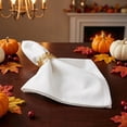 thumbnail image 5 of REGALWOVEN 12 Pack Cloth Napkins, Cotton Washable and Reusable Table Dinner Napkins for Restaurant, Weddings, Events White 16x16inch, 5 of 6
