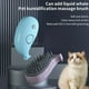 thumbnail image 3 of Greeniant El masaje suave del cepillo del gato del cepillo de dientes del silicón limpia y quita los cepillos flotantes del vapor de los gatos Aseo de mascotas Azul, 3 of 6