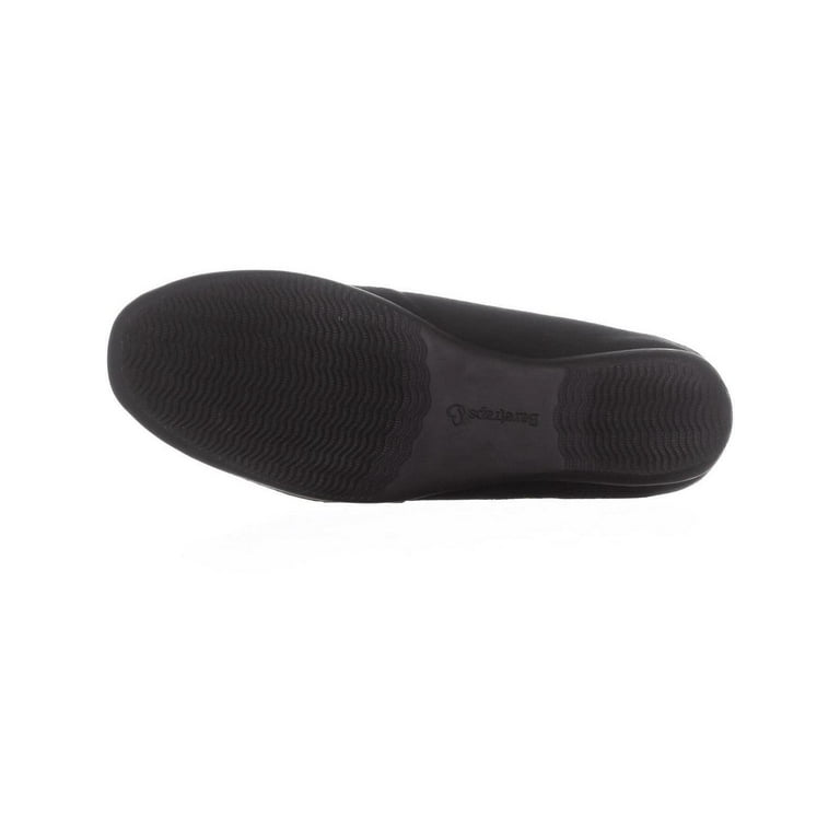 Womens BareTraps Jesse Peep Toe Flats Black