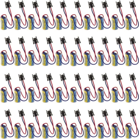40X ER17330V/3.6V 2/3A battery MR-BAT battery for Mitsubishi A6BAT PLC Battery with Plug