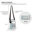 thumbnail image 6 of HELLHERO with Zipper Closed Women Crossbody Bag for Unisex Daily Use Crossbody Sling Bags Polyester 4.33x1.97x7.09, Owls on Blooming Branch, 6 of 7